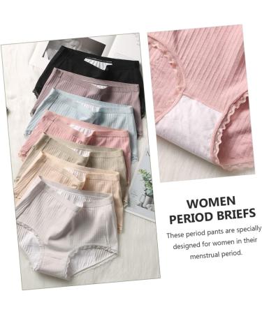DINGHONGLI 4 Pcs Cotton Underwear Menstruation Underpants Maternity Thongs Kindly Yours Underwear Women Womens/478 Large Assorted Color - Buy Online on GoSupps.com