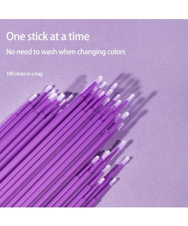 Cotton Swabs Eyelash Lash Applicator Brush Eyelash Swabs | Eyelash Applicator Soft Applicator Brush Eye Lashes Mascara Wands Mascara Brush Stick Purple - Buy Online on GoSupps.com