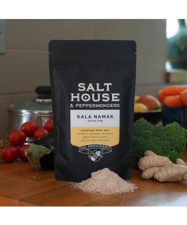 Kala Namak Rock Salt Gourmet Himalayan Black Salt Extra Fine Grain 200g - Buy Online on GoSupps.com