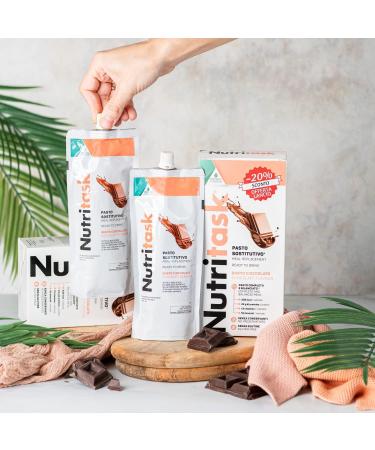  PromoPharma Nutritask - Complete ready-to-eat meal replacement - with 13 vitamins and 10 minerals - Preservative-free and gluten-free - Chocolate - Buy Online on GoSupps.com