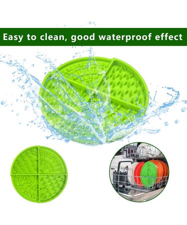 Dog Lick Treat Mat - Slow Feeder & Calming Mat for Anxiety Relief - Green - Buy Online on GoSupps.com