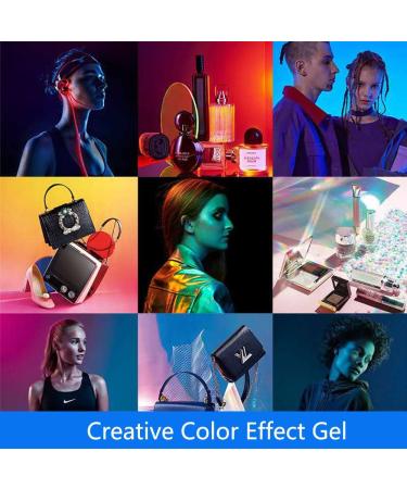 Color Correction Gel Filter 8 Pack - 16x20 Blue Orange Photography Lighting Gels for Studio Flashlight & LED Light - Buy Online on GoSupps.com