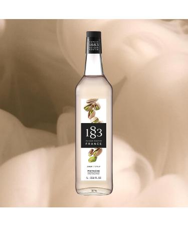1883 Maison Routin Premium Pistachio Syrup for Cocktails & Mocktails Glass 1L - Buy Online on GoSupps.com