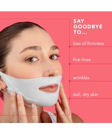 LAPCOS V-Line Contour Face Mask (5pk) | Lift & Tighten Skin | Define Jawline | Hydrating Vegan Collagen | Korean Beauty Must-Have - Buy Online on GoSupps.com