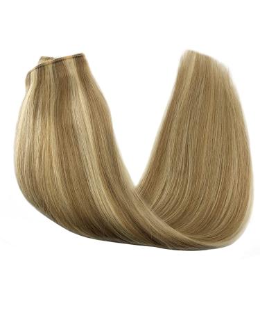 GOO GOO Human Hair Extensions 12 Inch Light Blonde Highlighted Golden P16/22 - Buy Online on GoSupps.com