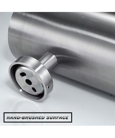 Compact Freestanding Stainless Steel Toilet Bowl Brush and Holder for Bathroom Storage and Organization - Space Saving Sturdy - Buy Online on GoSupps.com