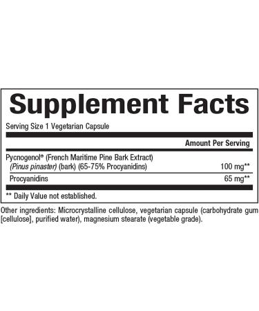 Natural Factors Pycnogenol 100mg Vcap 30 CT - Powerful Antioxidant Supplement - Buy Online on GoSupps.com