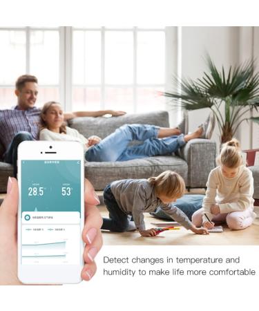 XUELILI Smart Thermometer Hygrometer ZigBee Wireless | Indoor Temperature Humidity Monitor Sensor for Home, Baby Room, Greenhouse | Compatible with Alexa - Buy Online on GoSupps.com