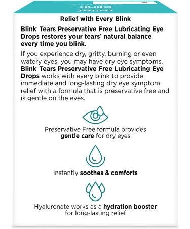 Blink Tears Lubricating Eye Drops for Mild-Moderate Dry Eye - 25 Count - Buy Online on GoSupps.com
