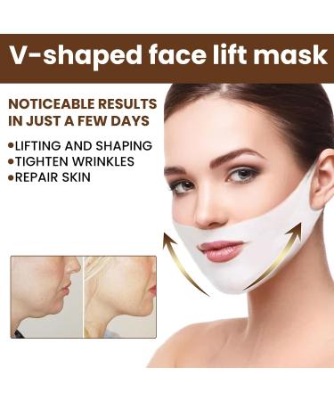 Face Lift Tape Face Mask V-Line Double Chin Reducer Firming Anti-Wrinkle Mask Hydrogel Collagen Mask With Aloe V Lifting Chin Strap for Double Chin Chin Lift Mask Face Tightening Face Slimming - Buy Online on GoSupps.com