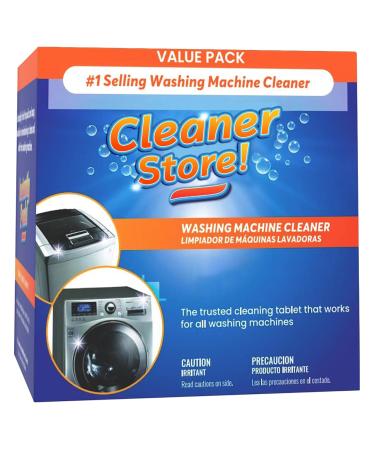 Instantly Fresh The Cleaner Store Washing Machine Cleaner Tablets - Solid Washer Deep Cleaning Tablet for Front Load & Top Load Washers (20 Count) 20 Count (Pack of 1)