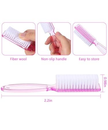 15-Piece Nail Brush Set for Manicure and Pedicure | Handle Grip Scrub Brushes for Fingernails and Toes - 5 Fresh Colors - Buy Online on GoSupps.com