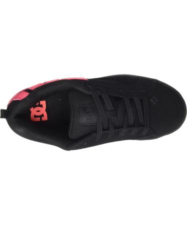 DC Shoes Women's Court Graffik Slippers - Black & Hot Pink | Size 38.5 EU - Stylish Comfort for Every Occasion - Buy Online on GoSupps.com