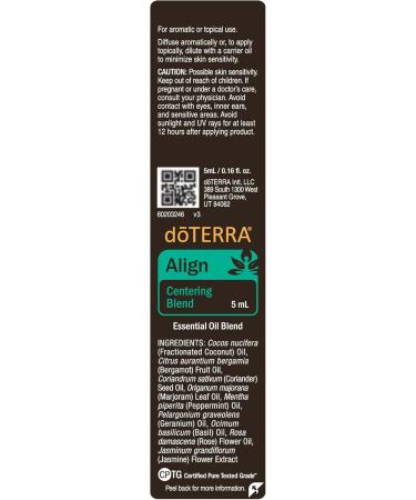 doTERRA Align Oil Centering Blend - 5mL | Natural Essential Oil for Balance & Focus | International Shipping Available - Buy Online on GoSupps.com