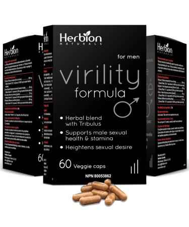 Herbion Naturals Virility Formula - Better Energy Strength and Stamina (Pack of 3) 180 Counts