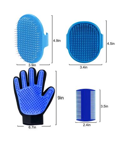 4-Piece Rabbit Grooming Kit with Brush, Shampoo Bath Brush, Comb, and Grooming Glove for Small Pets - Buy Online on GoSupps.com