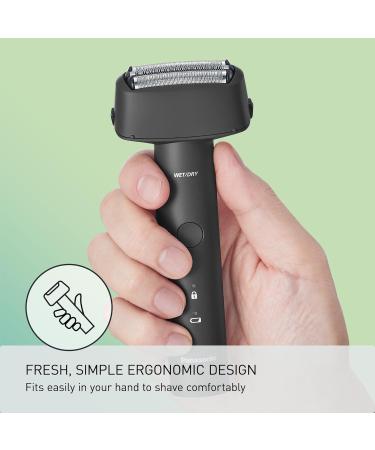 Buy Panasonic Electric Razor for Men - Wet Dry Shaver with 3-Blade System Ergonomic Handle & USB-C Charging - ES-RM3B-K Black | International Shipping Available - Buy Online on GoSupps.com