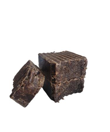 Raw Black African Soap Bar - Natural Skincare for All Skin Types Face & Body | Treat Acne & Dry Skin - Pure from Nigeria - Buy Online on GoSupps.com