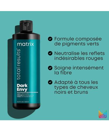 Matrix Dark Envy Custom Neutralization Mask - 16.9 fl. oz - for Dark Brown/Black Hair - Buy Online on GoSupps.com