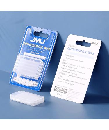 Braces Wax 10 Pack - JMU Orthodontic Wax for Braces & Aligners - 500 Precut Wax Dots - Unscented Dental Wax - Buy Online on GoSupps.com
