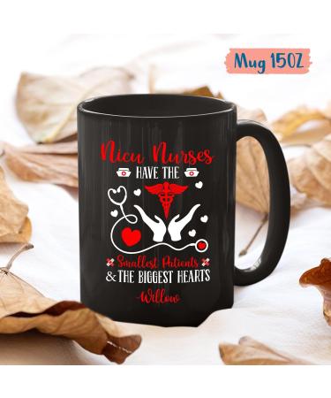Personalized NICU Nurse Mugs | Custom Neonatal Nurse Coffee Cups | Unique RN Gifts | 11oz & 15oz Ceramic Mugs - Buy Online on GoSupps.com