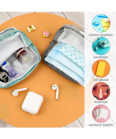 KALIONE Period Pad Pouch 3 Pcs - Sanitary Napkin Holder & Storage Bag for Feminine Pads - First Period Kit for Teen Girls & Women - Buy Online on GoSupps.com