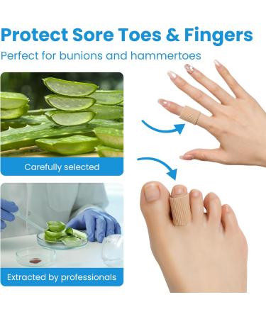 4PCs Toe Protection Gel - Silicone Toe Caps for Pain Relief Bunion & Ingrown Toenail Care - Buy Online on GoSupps.com