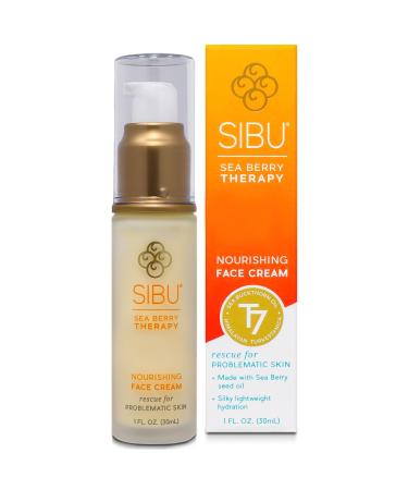 sibu Sea Buckthorn Nourishing Face Cream (1oz)  Lightweight and Hydrating Face Cream   Amazing for Sensitive Skin  Breakouts  & Irritation