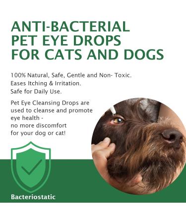Dog Eye Drops - Dog Eye Infection Treatment - Eye Drops for Dogs - Relieve Red Eyes - Dog Eye Wash for Cleaning Tear Streaks Removing Eye Stains & Relieving Dryness(60ml) - Buy Online on GoSupps.com