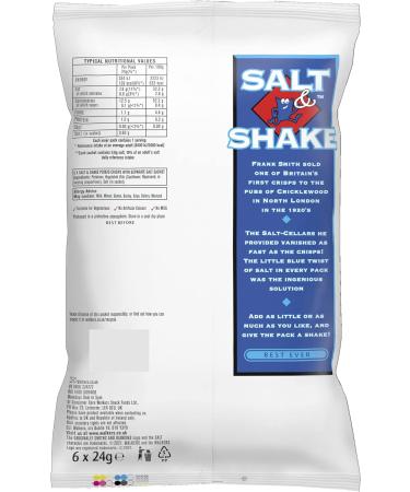 Walkers Salt and Shake Multipack Crisps 6x24g (Pack of 3) 24 g (Pack of 18) - Buy Online on GoSupps.com
