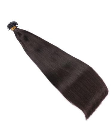 Premium #1B Black Brown 60cm Keratin Bond Hair Extensions - 50 Strands U-Tip 100% Remy Real Hair | Novon Hair Extensions - Buy Online on GoSupps.com