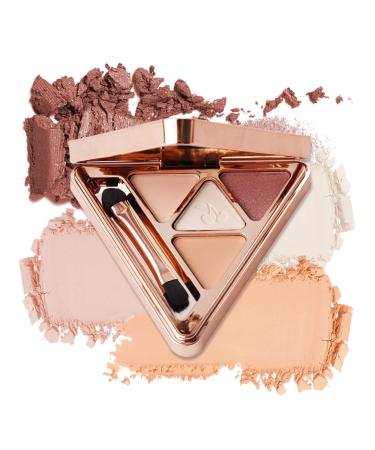 Eyeshadow Palette Long Lasting Matte 4 Colors Eye Makeup Creamy Smooth Travel Size Eye Shadow Makeup Palette Blendable Eye Makeup Palette For Professional Everyday 2 Palette-02