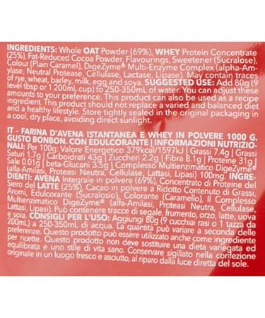 Prozis Oatmeal + Whey - Oats and whey 1000g Candy - Buy Online on GoSupps.com