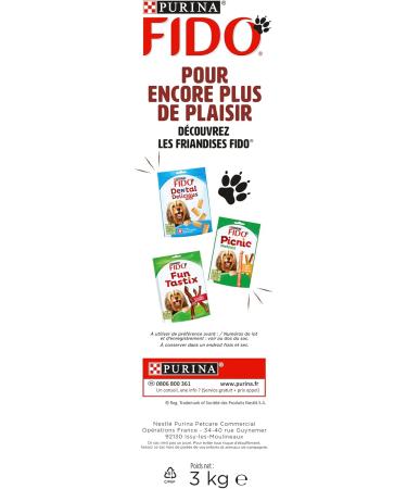 FIDO CROQ' MIX ADULT | Beef and Vegetables | Croquettes for Adult Dogs | Bag x 3 kg - Buy Online on GoSupps.com