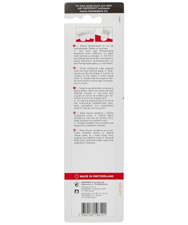 SWISSDENT PROFI COLOURS Toothbrush - Medium Soft Bristles Patented Spoon Shape Pack of 3 - Ideal for Cleaning Hard-to-Reach Areas - Buy Online on GoSupps.com