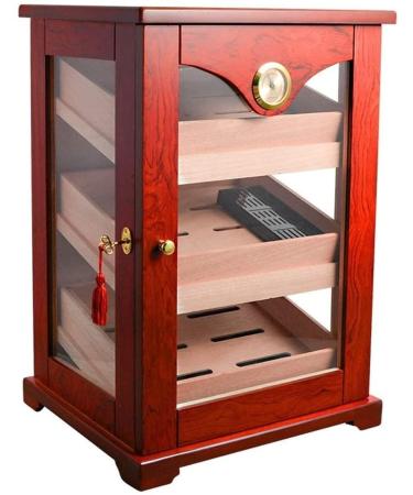 MOLVUS Cigar Box Cigar Cabinet-Cigar Humidifier Three-Layer Box Large Capacity Cigar Box Cigar Moisturizing Cabinet Decorative Box