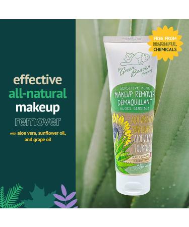 Green Beaver Aloe Makeup Remover for Sensitive Skin - Natural Aloe Vera Formula, 120ml - Buy Online on GoSupps.com