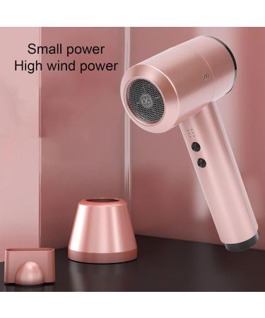 Cordless Hair Dryer 6 Speeds Adjustable Fast Drying Portable Hair Dryer 5000mAh USB Rechargeable Travel Blow Dryer with Concentrator Nozzle and Charging Dock for Home Hotel (US US Plug Rose Gold - Buy Online on GoSupps.com