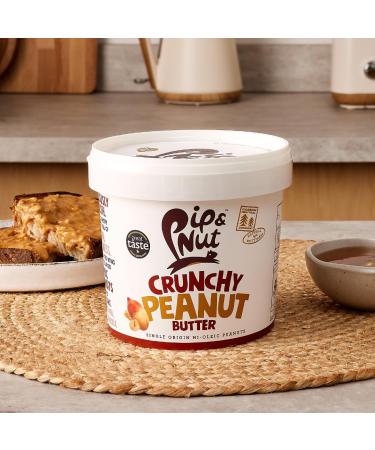 PIP & NUT Knuspringe Peanut Butter 1kg | No Palm Oil No Added Sugar Vegan Natural Hi-Oleic Peanuts - International Shipping Available - Buy Online on GoSupps.com