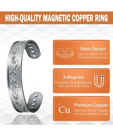 Magnetic Therapy Arthritis Bracelet - Pure Copper for Men | Relieve Pain & Enhance Lymphatic Drainage - Buy Online on GoSupps.com