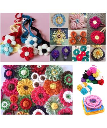 8pcs Frame Loom Kit with 4 Pom Pom Maker & Knitting Wool - Round/Square Looms Craft Kit - Instructions Included - Buy Online on GoSupps.com