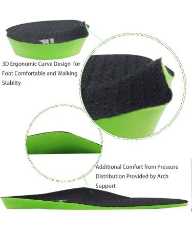 Everhealth Shock Absorption Insoles for Men & Women - Plantar Fasciitis & Heel Pain Relief - Comfort Cushioning for Walking, Running, Hiking - 12 US Men's / 30cm - Buy Online on GoSupps.com