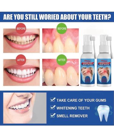 2PCS Toothache Relieving Spray Tooth Pain Relief Toothache Relief Dental Pain Relief Spray Pain Relief for Toothache Toothache Care Spray Herbal Oralcare Spray Gum Pain Spray Instant Teeth Pain Relief - Buy Online on GoSupps.com