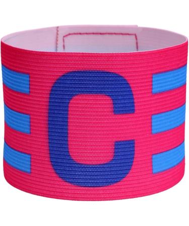 Captain Arm Bands for Soccer | Adjustable Football Captain Armband - Elastic Game Accessories for Adults & Youth in Hot Pink - Multi-Color Whirlwind Design - Buy Online on GoSupps.com
