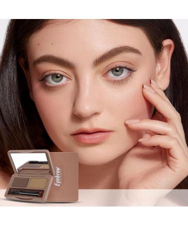 Boobeen Eyebrow Powder: 2-Color Palette for Defined Brows - Neutral Eye Makeup - Buy Online on GoSupps.com