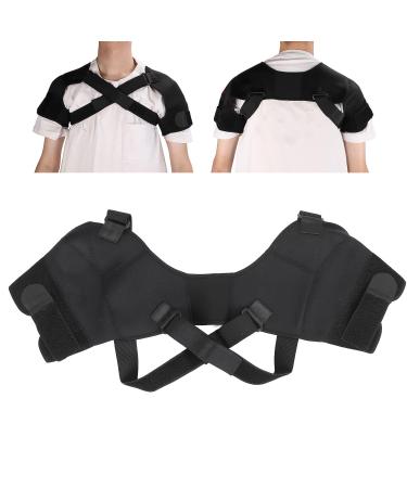Buy Elastic Shoulder Bandage | Double Shoulder Support Wrap for Hiking & Sports | Posture Correction & Stabilization - Buy Online on GoSupps.com