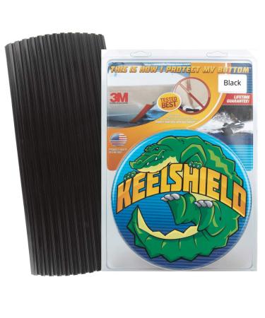 Gator Guards KeelShield Keel Guard - Helps Prevent Damage, Scars and Scratches - DIY Installation - Compatible with Fiberglass and Most Aluminum Boats - Made in The USA - 4 to 12 Lengths 4 Feet Black