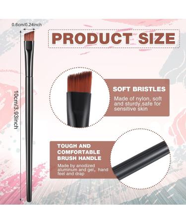 Meekoo 150 Pcs Disposable Angled Eyebrow Brushes - Makeup Brush Set for Eyeliner, Eyebrow Tint, and Concealer - Soft Cosmetic Blending Slanted Brush for Women - Buy Online on GoSupps.com
