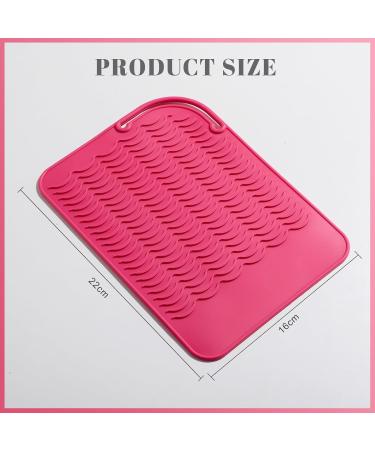 Oneleaf Portable Heat Insulated Silicone Mat for Curling & Flat Irons Durable Heat Resistant Pouch for Hair Styling Tools Versatile & Stylish (Pink - Buy Online on GoSupps.com