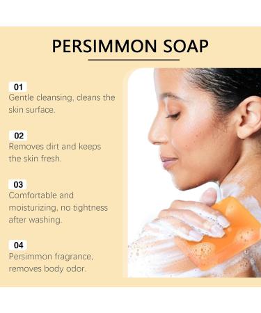  Clawrex Presimmon Set of 3 Natural Khaki Soaps for Women and Men Eliminates Body Odors Deep Cleansing Moisturizing Brightening for Face and Body 300g - Buy Online on GoSupps.com